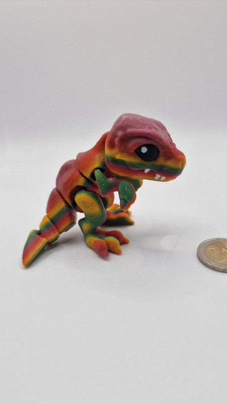Petite Figurine de Dinosaure Multicolore