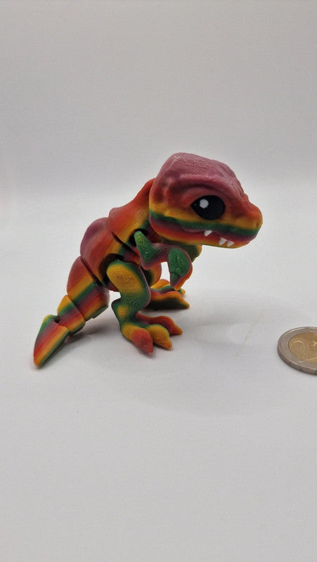 Petite Figurine de Dinosaure Multicolore